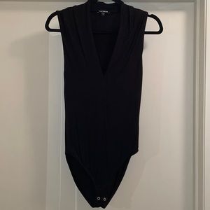 Express black bodysuit top